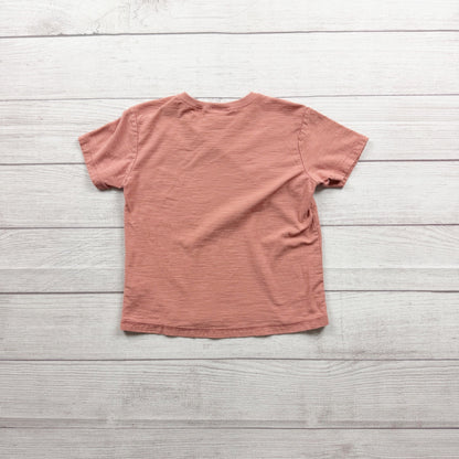 Zara Kids Dusty Salmon Pink Short Sleeve Cotton TShirt 4-5