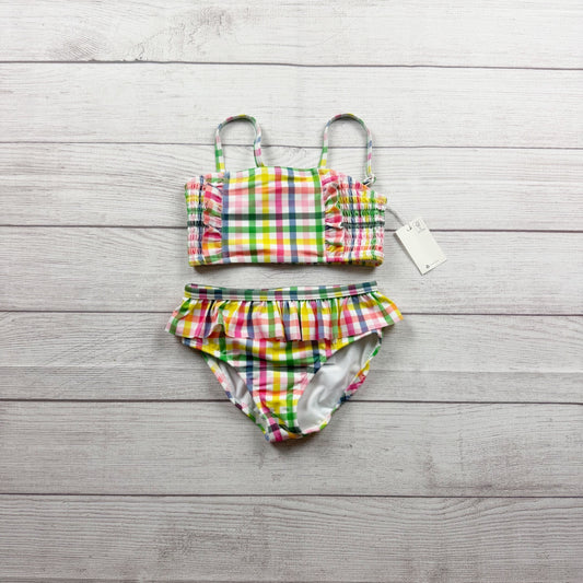 Mini Boden Girls Multicolor Plaid Two Piece Swimsuit 128cm NWT 7-8
