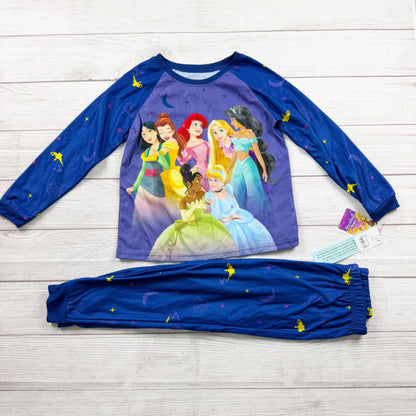 Disney Princess Girls Pajama Set 2-Piece PJs Character NWT 6 6X