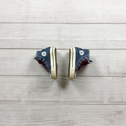 Converse All Star Superman High Top Denim Toddler Sneakers Blue Vintage Style 3