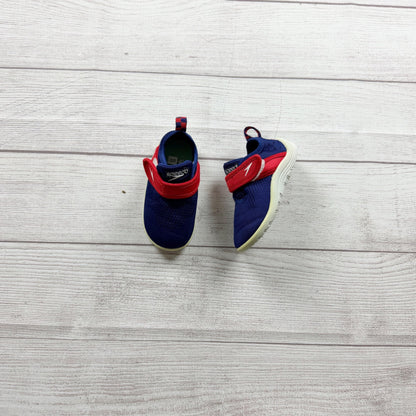Speedo Kids Original Surfwalk Water Shoes Red Blue Slip On Small 5-6