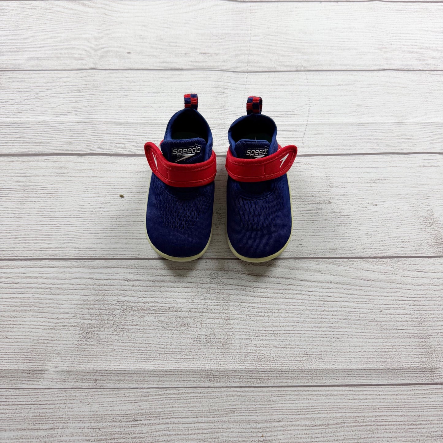 Speedo Kids Original Surfwalk Water Shoes Red Blue Slip On Small 5-6