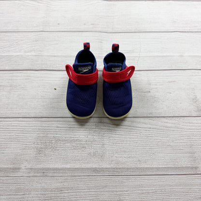 Speedo Kids Original Surfwalk Water Shoes Red Blue Slip On Small 5-6