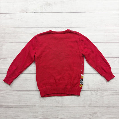 Well Worn Holiday Sweater Red Santa Skateboard Christmas Sweater XS