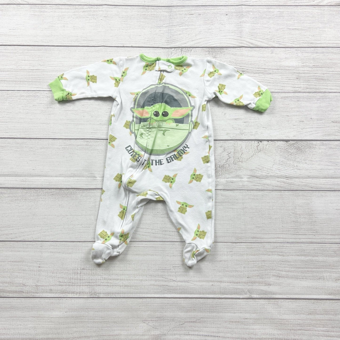 Star Wars Baby Grogu Footed Pajamas The Child Sleeper One Piece 3-6 Months