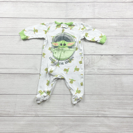 Star Wars Baby Grogu Footed Pajamas The Child Sleeper One Piece 3-6 Months
