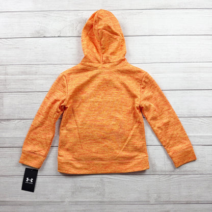 Under Armour Boys Squad Orange Heather Hoodie Pullover NWT Size 5