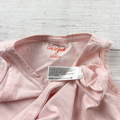 Cat & Jack Girls Light Pink Sleeveless Tank Top Casual Wear 4T