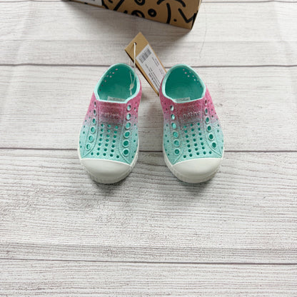 Native Shoes Jefferson Bling Kids Hollywood Hydrangea Slip-On Sneakers NWT 4
