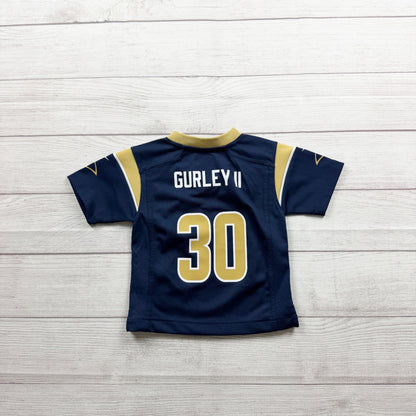 Nike NFL Los Angeles Rams Todd Gurley II On Field Jersey Navy Gold 12-18 Months