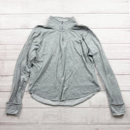 Nike Dri-Fit Running Pullover Gray 1/4 Zip Long Sleeve Lightweight Top L 12-14