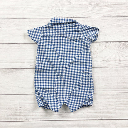 3-6M | Plaid Romper