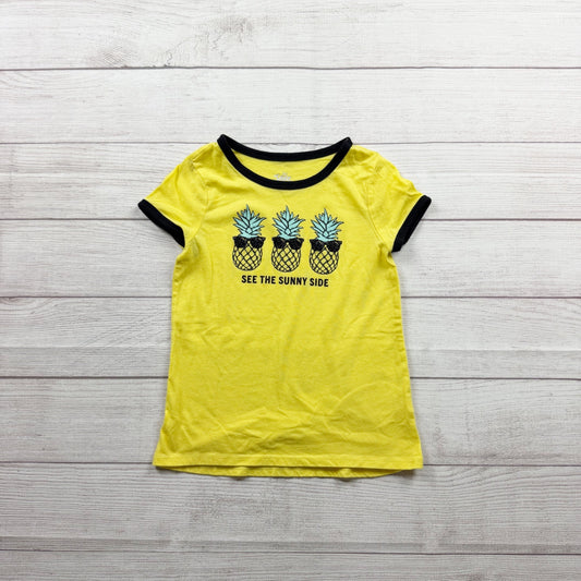 Justice Yellow "See The Sunny Side" Pineapple Graphic Girls T-Shirt 7