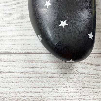 Gap Kids Girl Ballet Flats Black Silver Star Print Slip On Dress Shoes 1 Kid