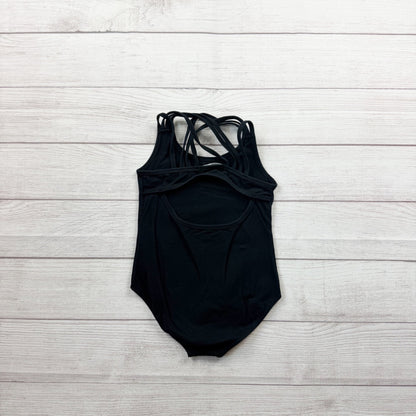 Arshiner Girls Black Strappy Back Dance Leotard 130 6-7
