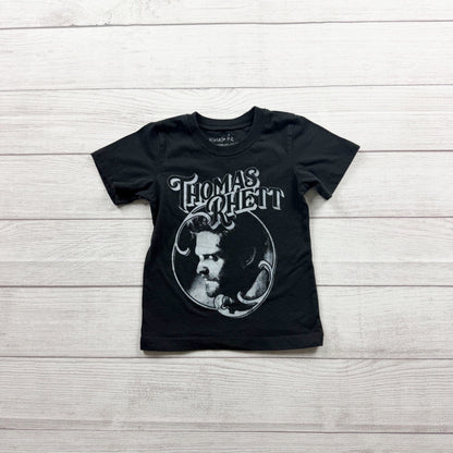 Thomas Rhett Graphic T-Shirt Black Short Sleeve Kids Soft Blend Casual 2T