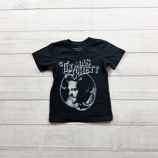 Thomas Rhett Graphic T-Shirt Black Short Sleeve Kids Soft Blend Casual 2T