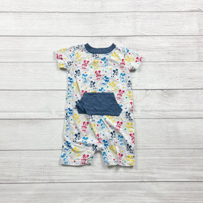 Disney Baby Mickey Mouse Romper Multicolor Print One Piece 18-24 Months