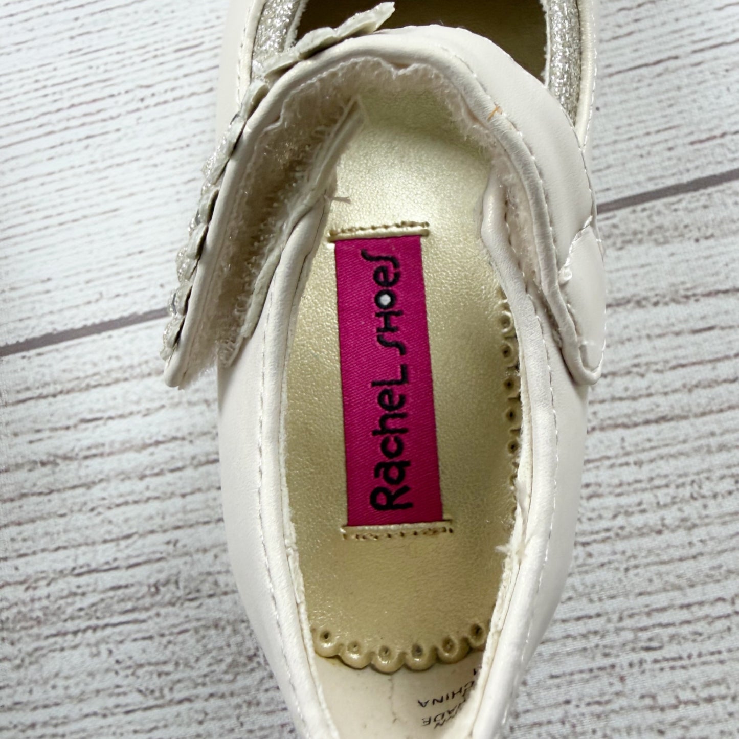 Rachel Shoes Girls Dress Mary Jane Flats Rhinestone Glitter Special Occasion 6