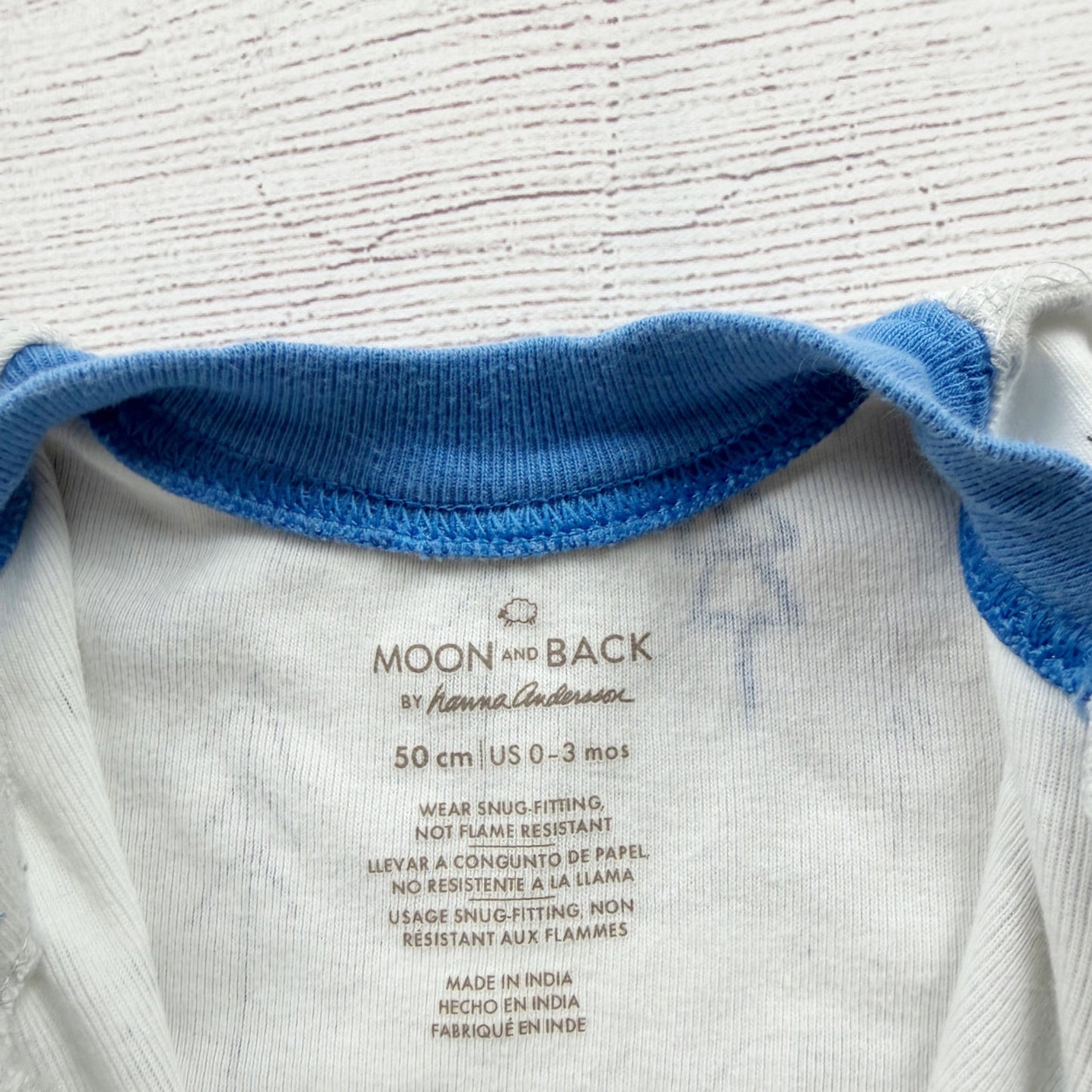 Moon And Back By Hanna Andersson Baby Sleeper Polar Bear Print 0-3 Months