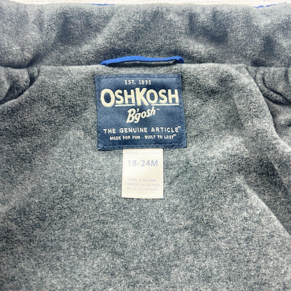 OshKosh B’gosh Toddler Vest Puffer Fleece Lined Zip Up Outerwear 18-24 Months