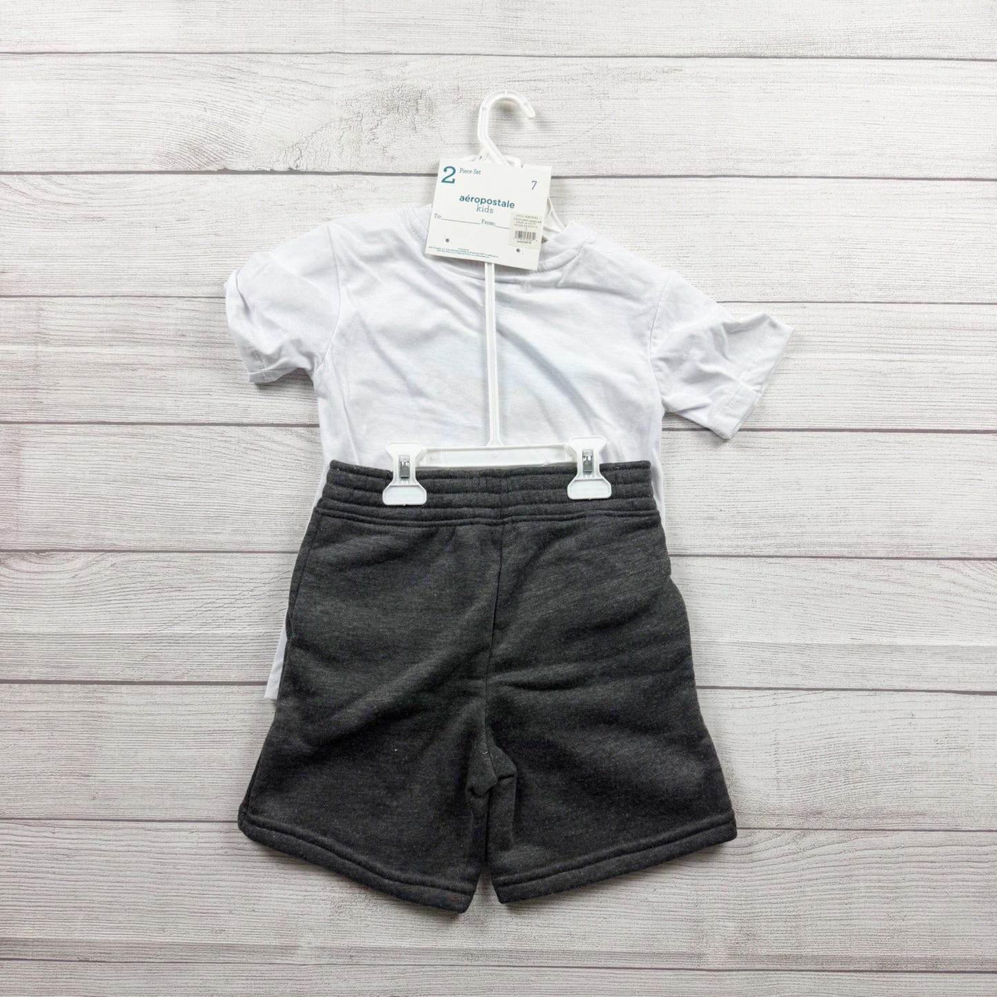 Aeropostale Kids Boys 2-Piece Outfit Set Cape Cod Graphic Tee + Shorts NWT 7