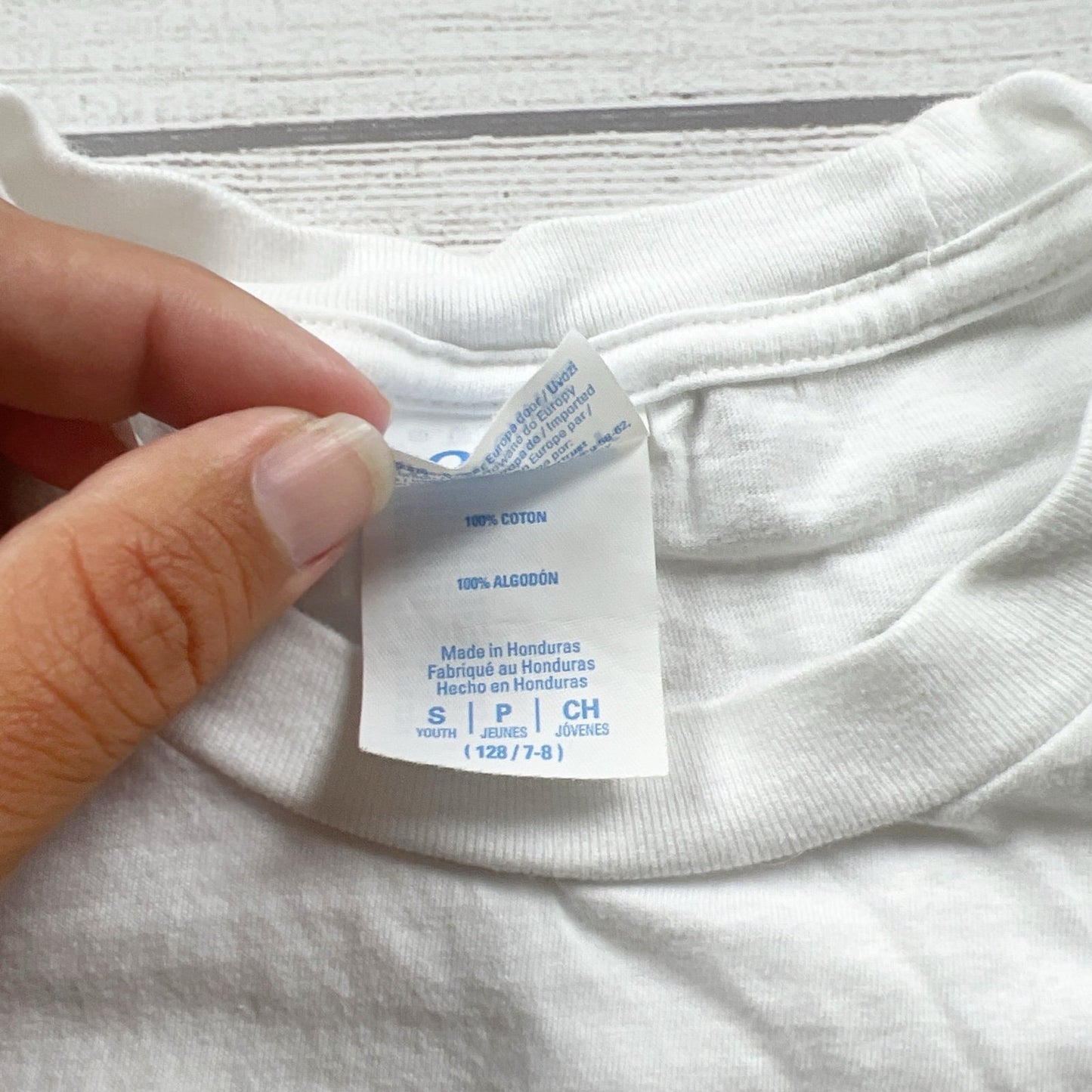 Port & Company Girls Retro White Oh Hey First Grade School Graphic Tee S 7-8