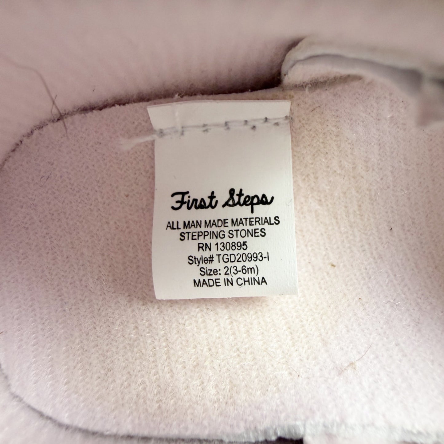 First Steps Baby Mary Jane Scalloped Bow Shoes Baby Girls 3-6 Months 2