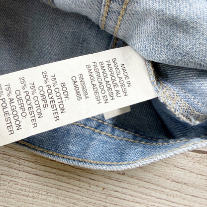 Children’s Place Toddler Girls Denim Jacket Light Wash Snap Front 18-24 Months