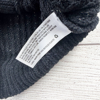 Cat & Jack Toddler Girls Black Sparkle Cardigan Sweater Knit Shrug 2T
