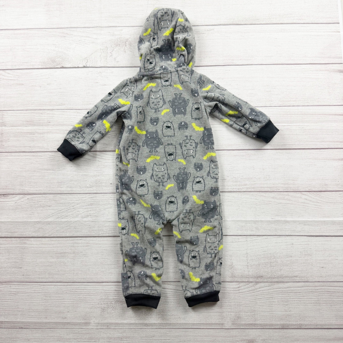 Just One You Carter's Fleece Hooded Monster Romper 9-12 Months