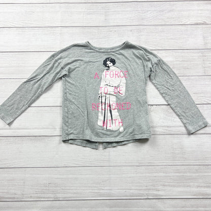 GAP Star Wars Princess Leia Tee Girls Shirt “A Force To Be Reckoned With” S 6-7