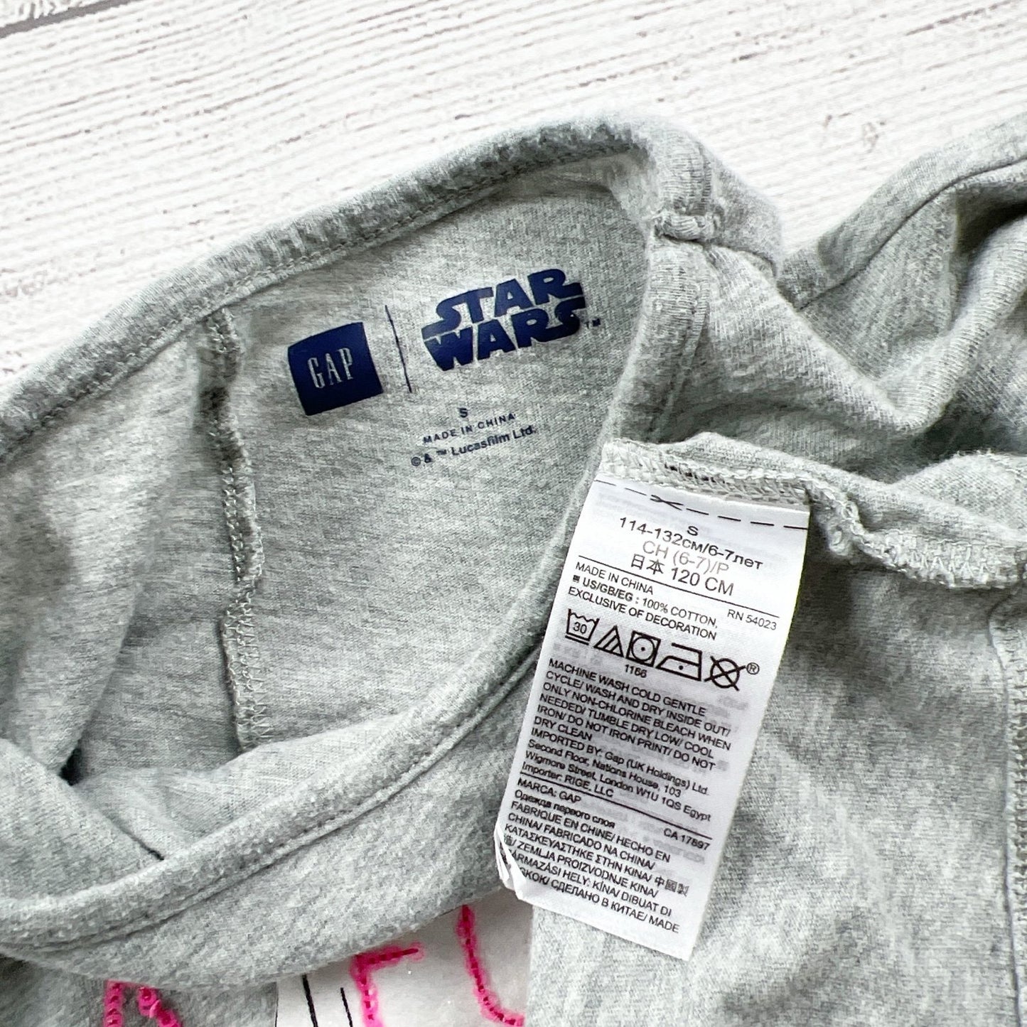GAP Star Wars Princess Leia Tee Girls Shirt “A Force To Be Reckoned With” S 6-7
