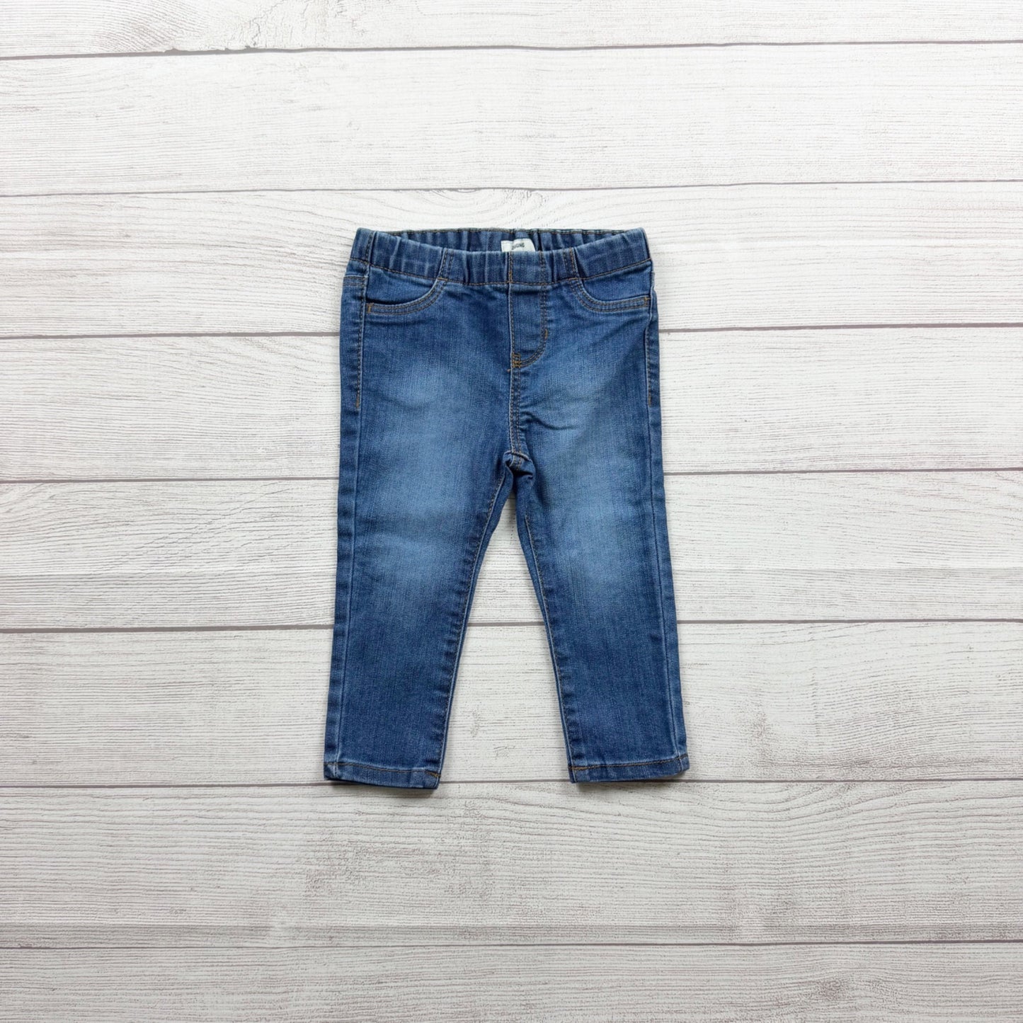OshKosh Bgosh Baby Elastic Waist Pull On Jeggings Jeans 12-18 Months