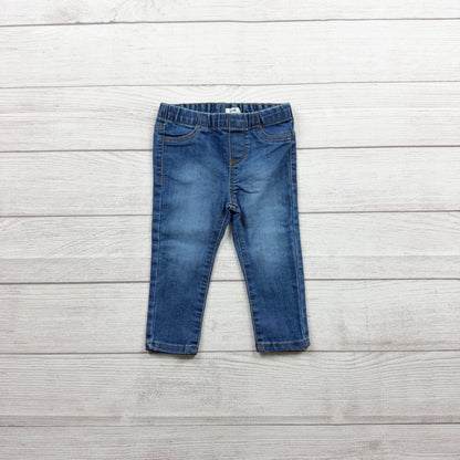 OshKosh Bgosh Baby Elastic Waist Pull On Jeggings Jeans 12-18 Months