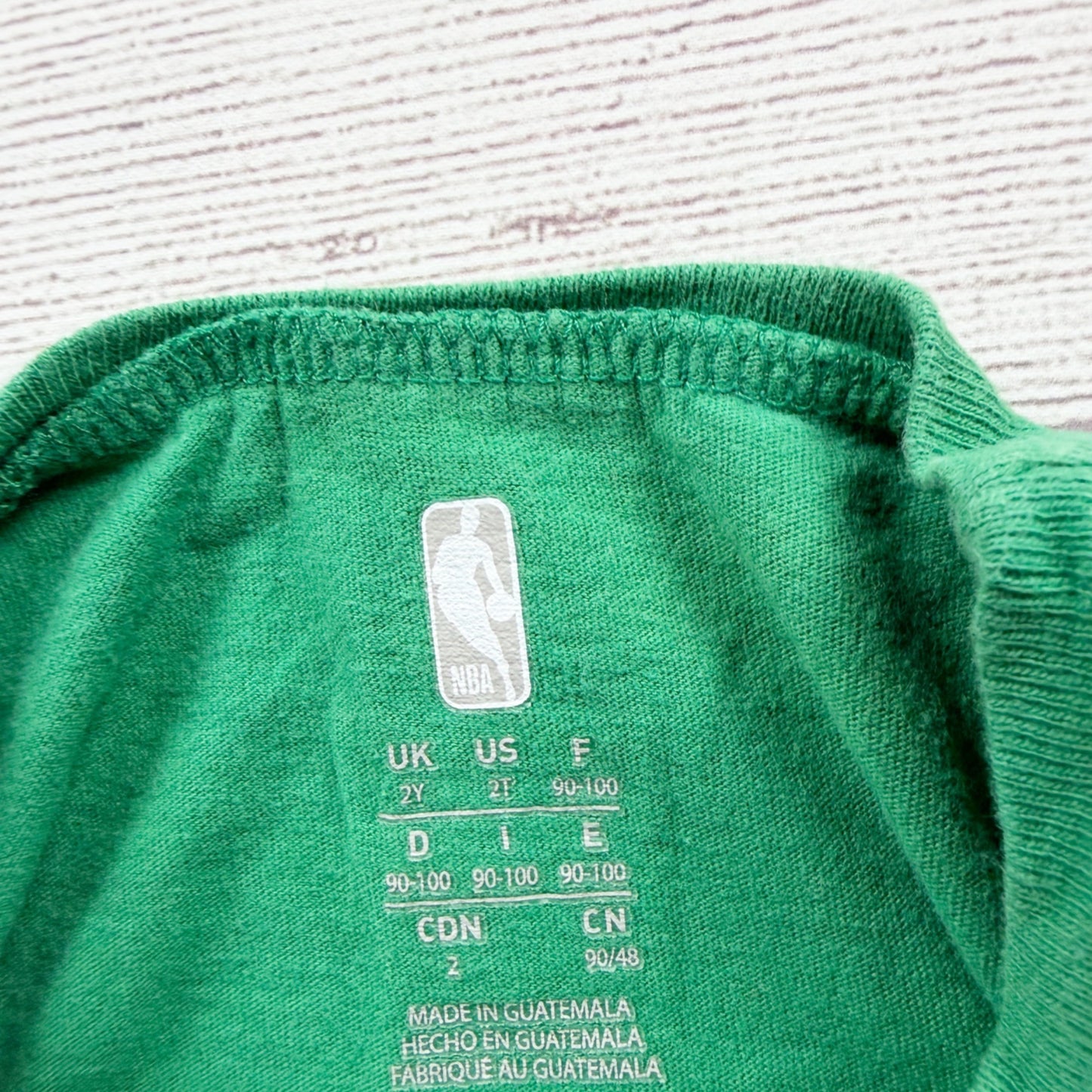 Boston Celtics NBA Kids Logo Graphic T Shirt Green Short Sleeve Cotton 2T