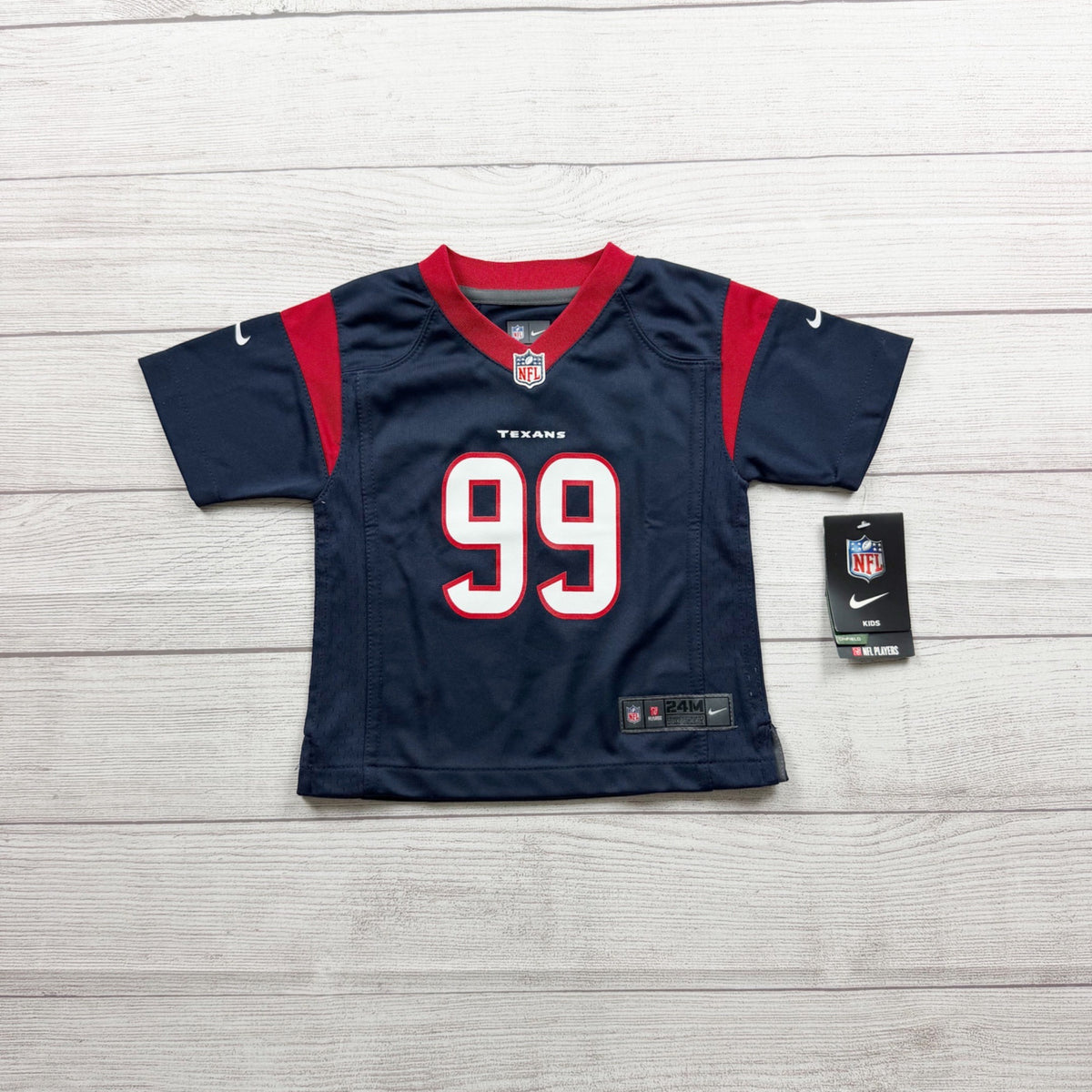 Nike NFL Texans J.J. Watt Navy On Field Jersey Toddler NWT 18-24 Months