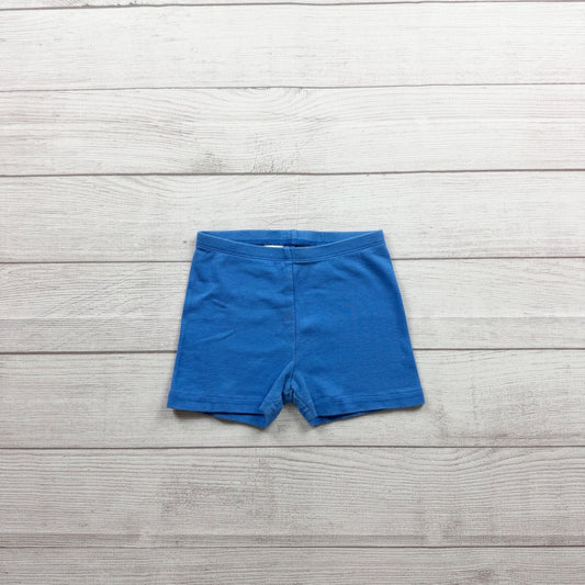 Tea Collection Girls Blue Cotton Bike Shorts Lightweight Everyday Wear 6