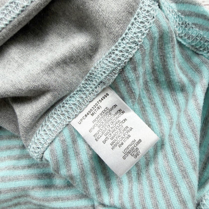 Shopkins Girls Gray Teal Striped Tank Top Graphic Print M 7-8