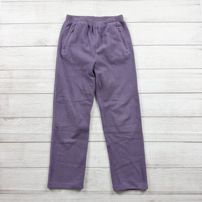 Hanna Andersson Kids Fleece Pants Purple Cozy Lounge Pants 10