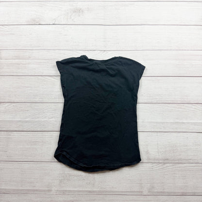 Nike Girls Black Sparkle This Graphic Tee Athletic Cut Sleeveless L 6X