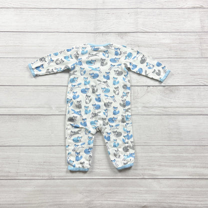 Baby Gap Infant Sleep Play One Piece Fox Print Snap 3-6 Months