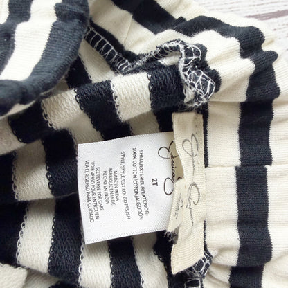 Jessica Simpson Striped "Spooky" 2 Piece Cotton Toddler Outfit Fall NWT 2T