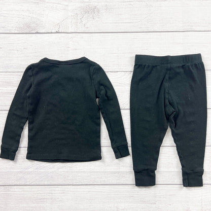 Hyde & Eek! Toddler Pajamas Set Skeleton Design Black Halloween 12-18 Months