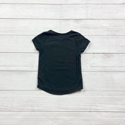 Garanimals Black Graphic T-Shirt "Good Vibes" Rainbow Design Short Sleeve 4T