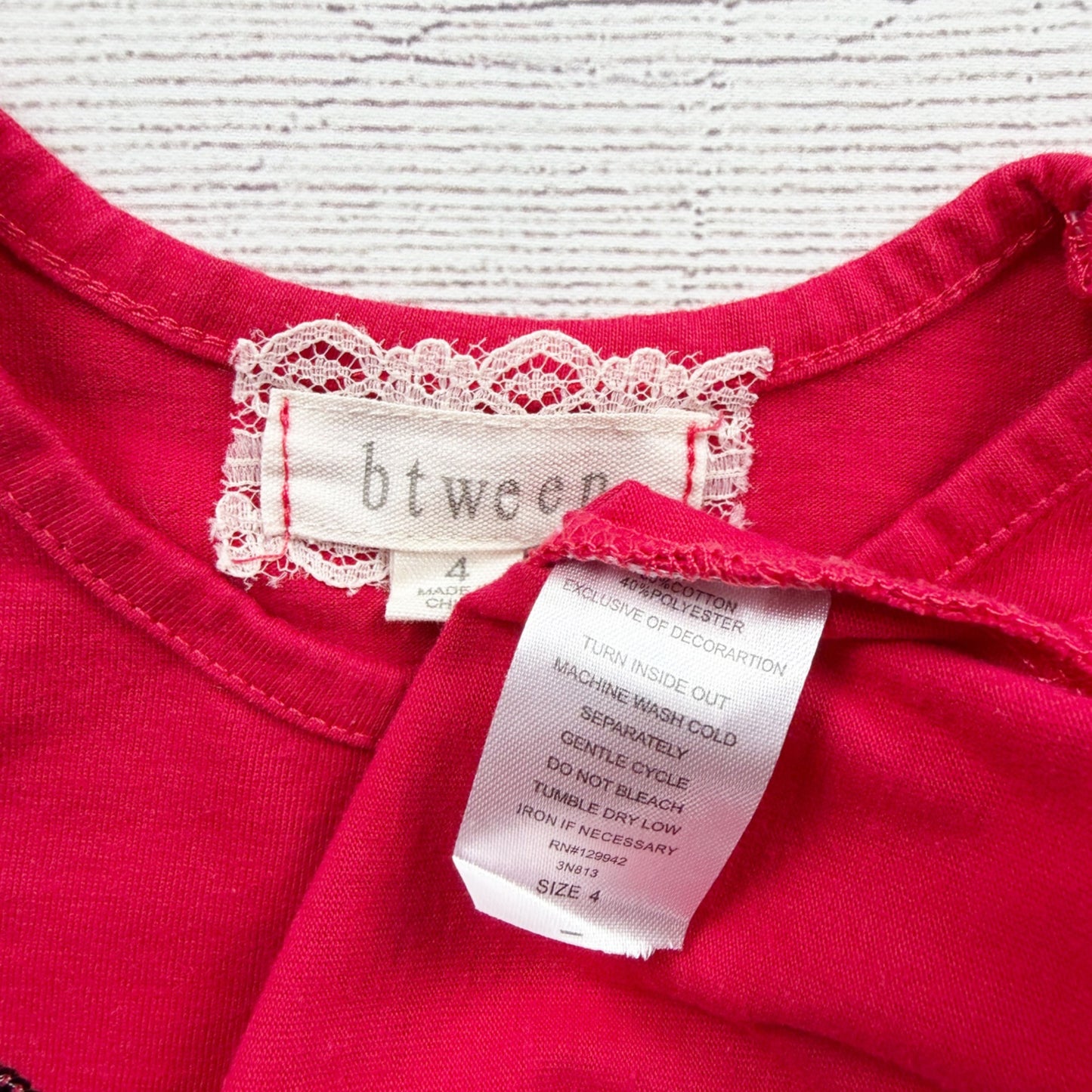 btween Girls “Daddy’s Girl” Long Sleeve Shirt Ruffle Shoulder Graphic Tee 4