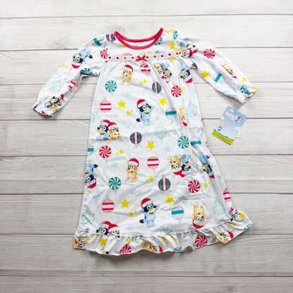 Bluey Toddler Girls Christmas Granny Nightgown Pajamas NWT 3T