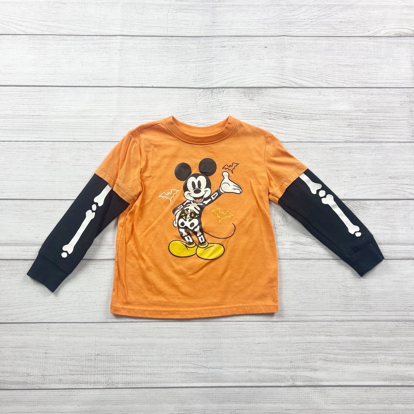 Disney Jumping Beans Toddler Halloween Shirt Mickey Mouse Tee 4T