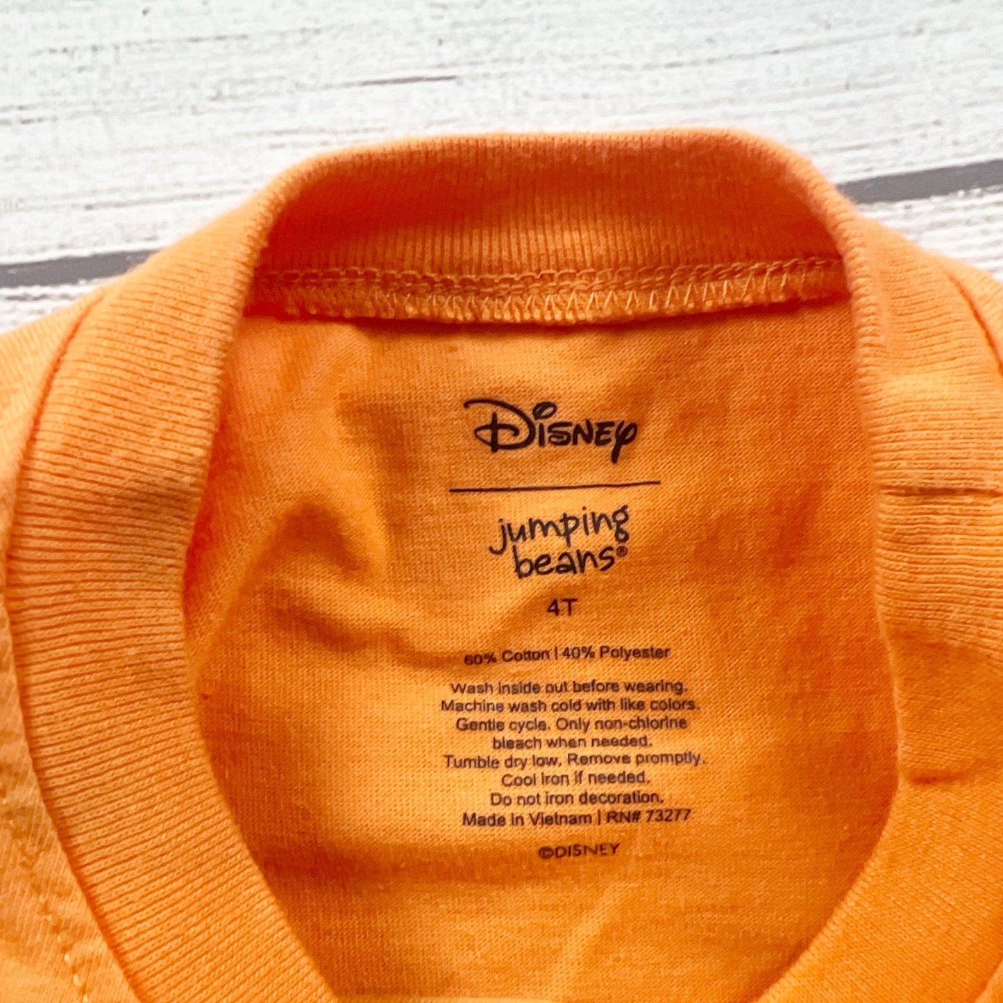 Disney Jumping Beans Toddler Halloween Shirt Mickey Mouse Tee 4T