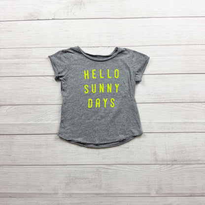 Grayson Mini "Hello Sunny Days" Graphic Tee Girls Lightweight Cotton Blend 5T